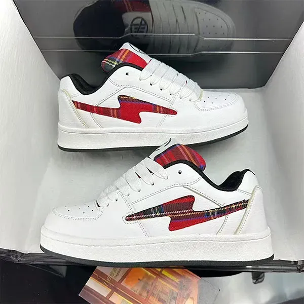 Thumbnail of Comfy Everyday Sneakers With Plaid Accent