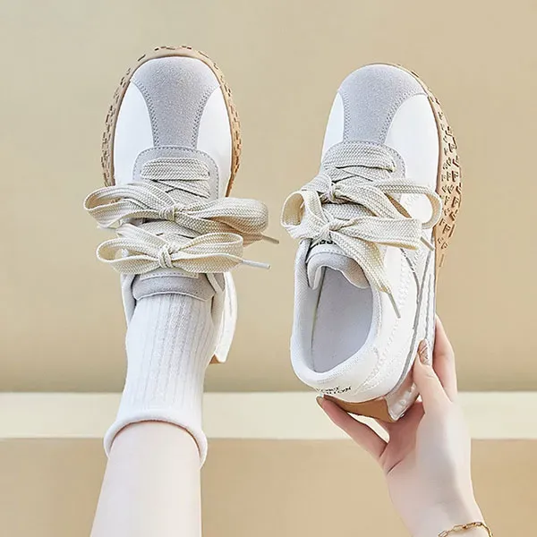 Comfortable Everyday Sneakers With Stylish Bow Detail