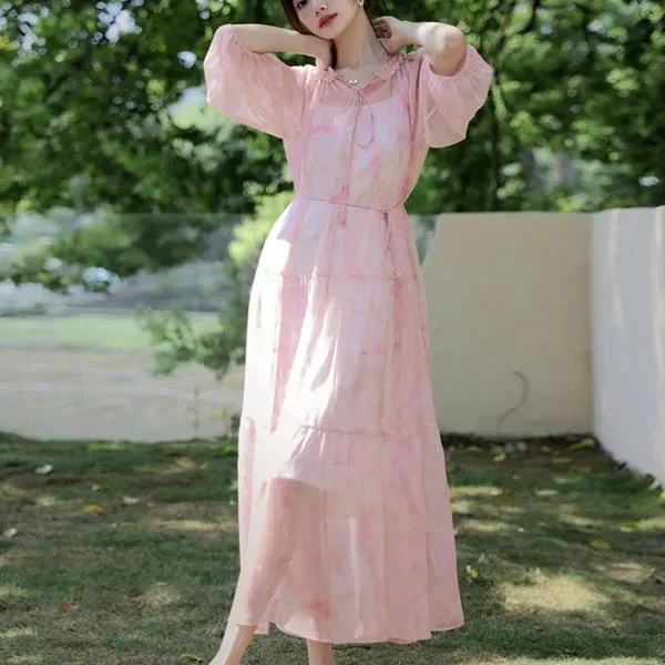 Elegant Chiffon Maxi Dress
