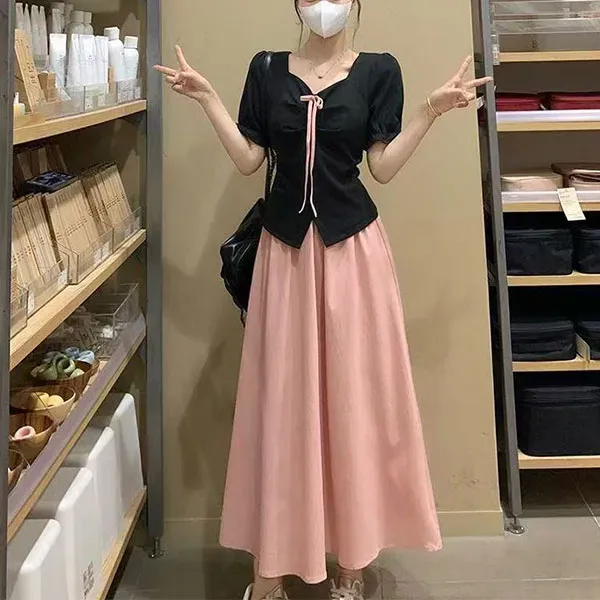 Elegant Two-Piece Casual Dress Set