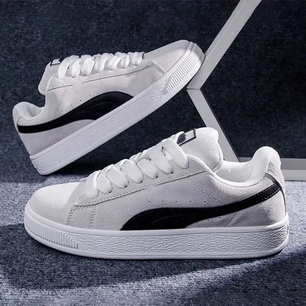 Classic Suede-Style Low-Top Sneakers