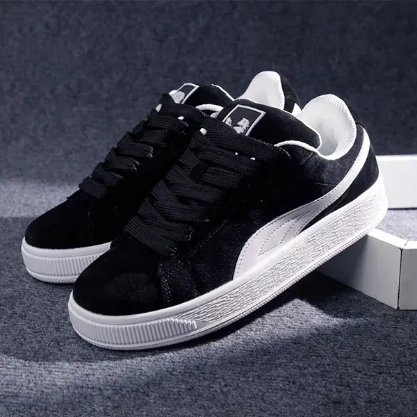 Classic Suede-Style Low-Top Sneakers