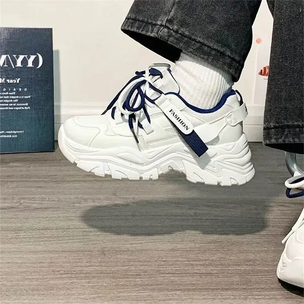 Chunky Sole Sneakers with Fashion Strap