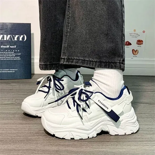 Chunky Sole Sneakers with Fashion Strap