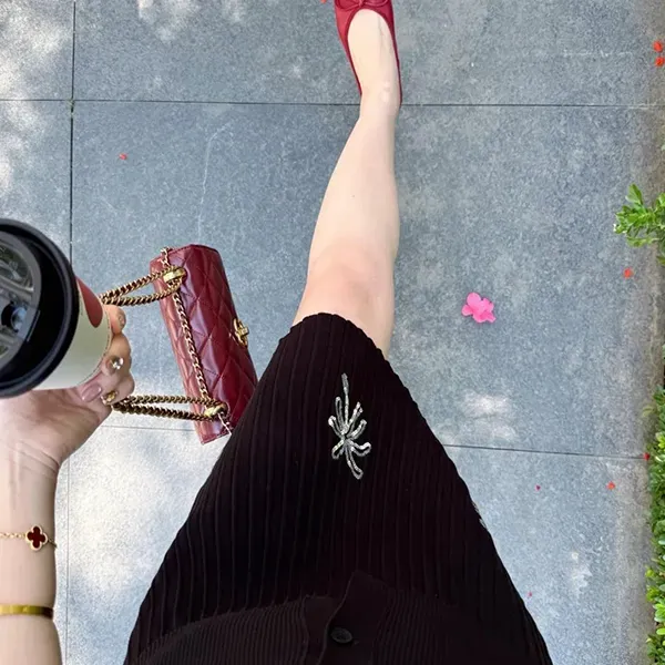 Thumbnail of Black Ribbed Knit Co-ord Set Palm Tree Design