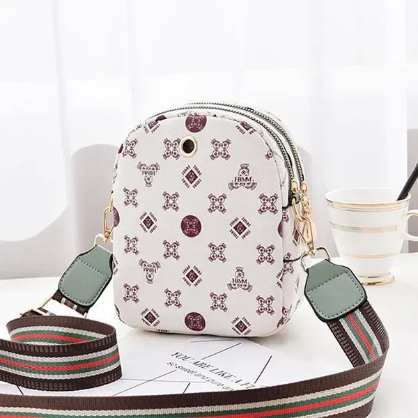 Cute Bear Pattern Mini Crossbody Bag