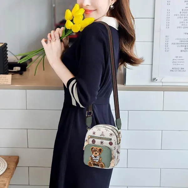 Thumbnail of Cute Bear Pattern Mini Crossbody Bag
