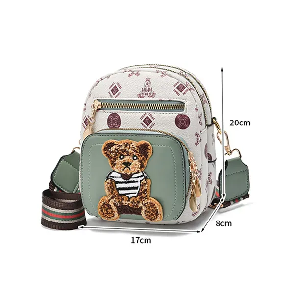 Thumbnail of Cute Bear Pattern Mini Crossbody Bag