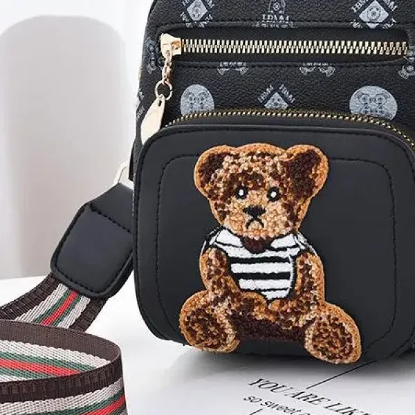Thumbnail of Cute Bear Pattern Mini Crossbody Bag