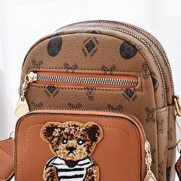 Thumbnail of Cute Bear Pattern Mini Crossbody Bag