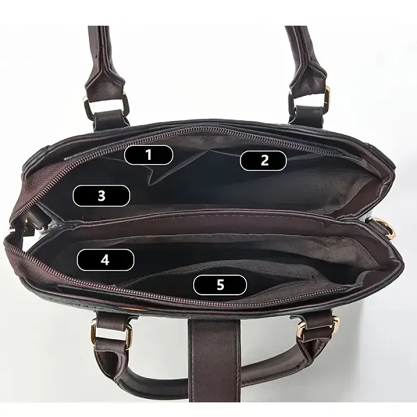 Thumbnail of Textured Woven Style Handbag and Pouch Set