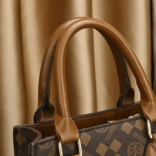 Classic Patterned Square Handbag