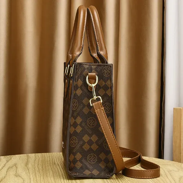 Classic Patterned Square Handbag