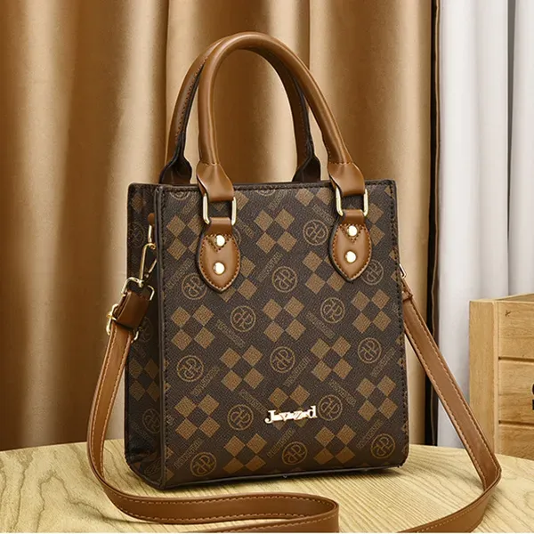 Classic Patterned Square Handbag