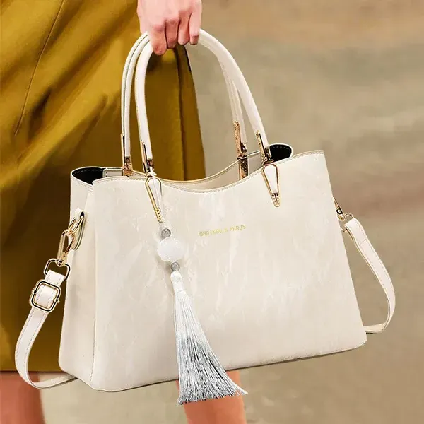 Thumbnail of Elegant Textured Handbag with Tassel Charm