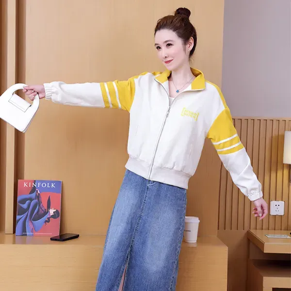 Thumbnail of Casual Corduroy Zip-Up Jacket For Women