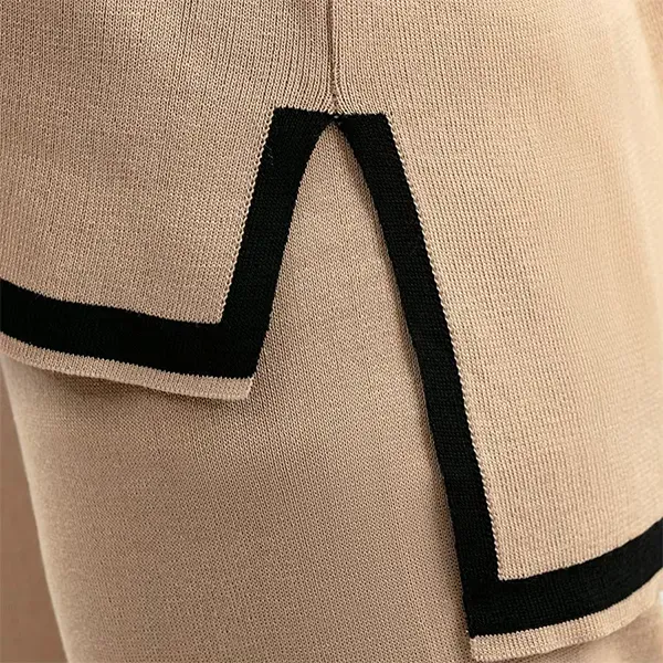 Striped Top and Wide Leg Pants Set