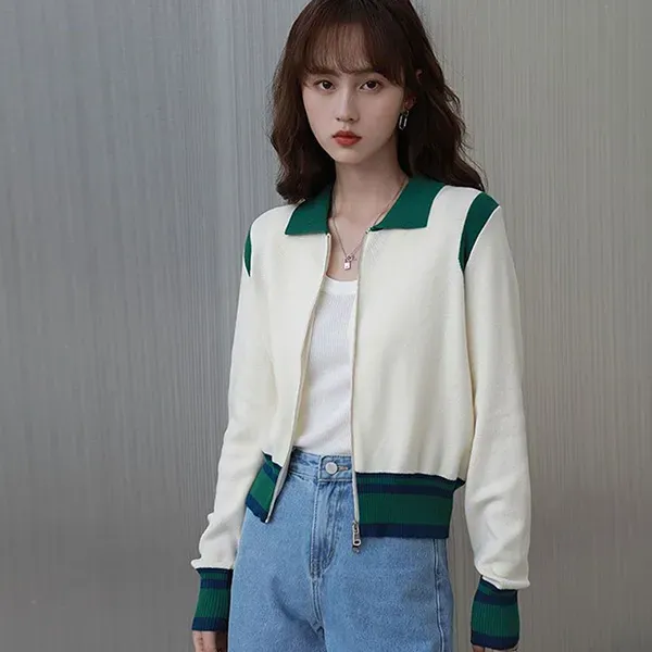 Comfy Knit Zip-Up Winter Sweater Jacket