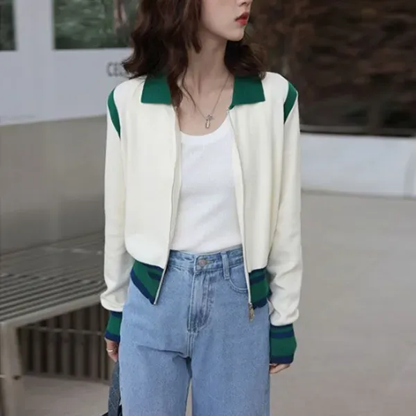 Comfy Knit Zip-Up Winter Sweater Jacket