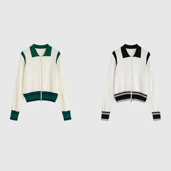 Comfy Knit Zip-Up Winter Sweater Jacket