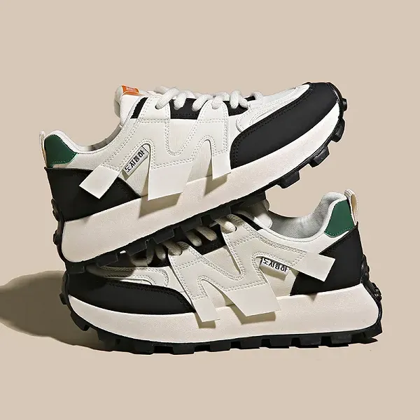 Colourblock Lace Up Running Sneakers