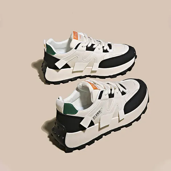 Colourblock Lace Up Running Sneakers