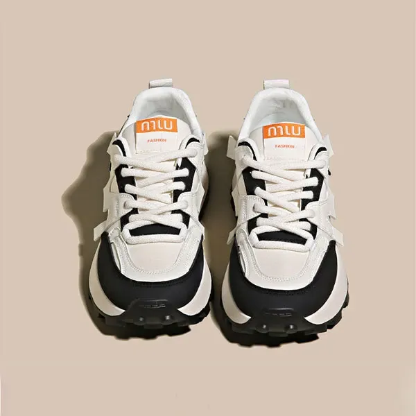 Colourblock Lace Up Running Sneakers