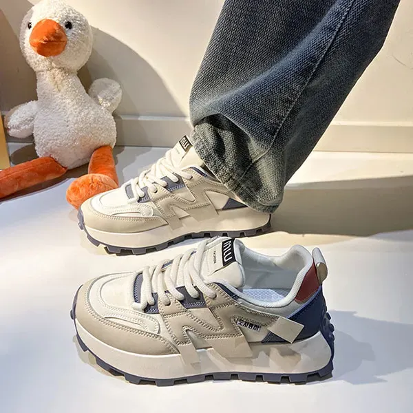 Colourblock Lace Up Running Sneakers