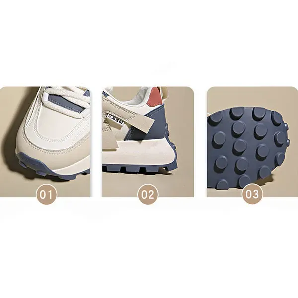 Colourblock Lace Up Running Sneakers