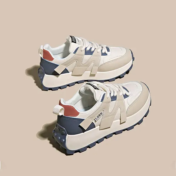 Colourblock Lace Up Running Sneakers