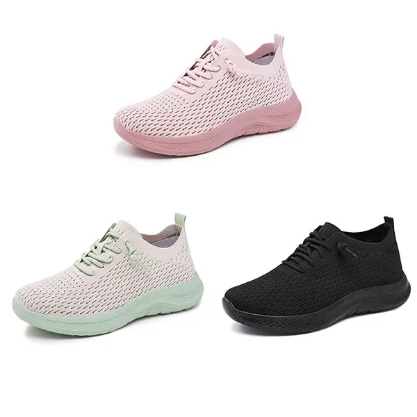Comfortable Mesh Lace Up Walking Sneakers