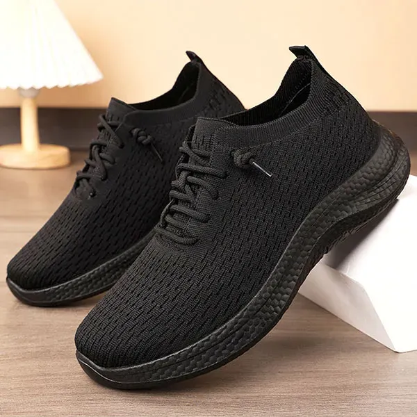 Comfortable Mesh Lace Up Walking Sneakers
