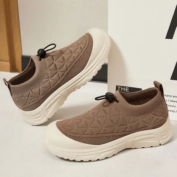 Comfortable Slip On Knit Walking Sneakers