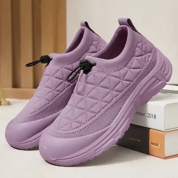 Comfortable Slip On Knit Walking Sneakers