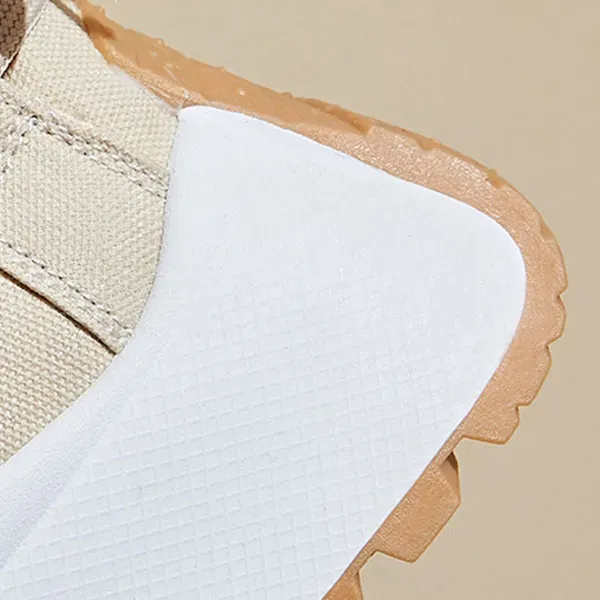 Casual Canvas Lace-Up High-Top Sneakers