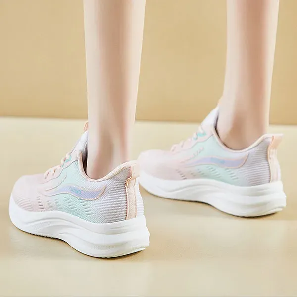 Breathable Fly-Knit Sports Sneakers