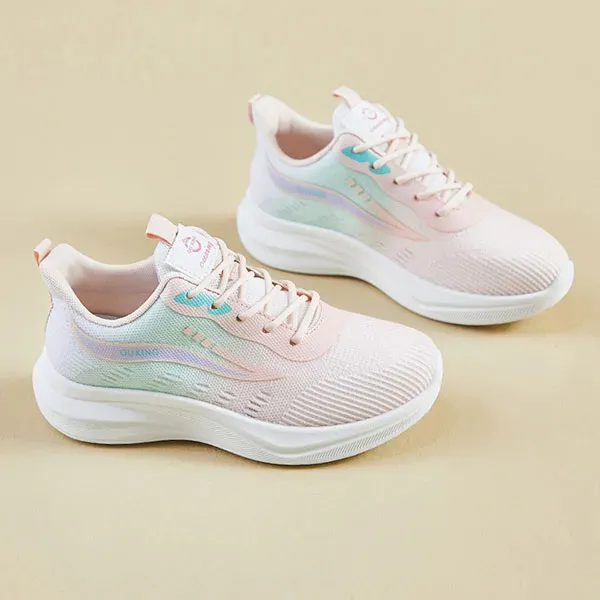 Breathable Fly-Knit Sports Sneakers