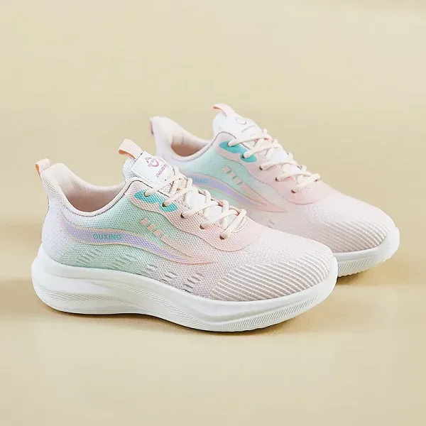 Breathable Fly-Knit Sports Sneakers