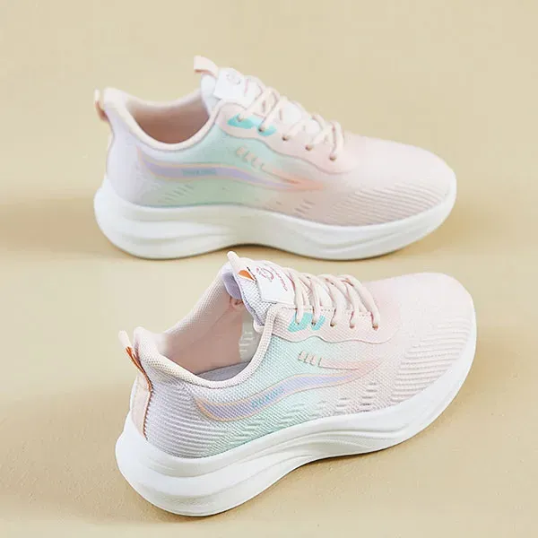 Breathable Fly-Knit Sports Sneakers