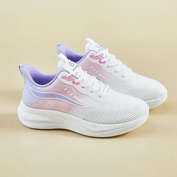 Breathable Fly-Knit Sports Sneakers