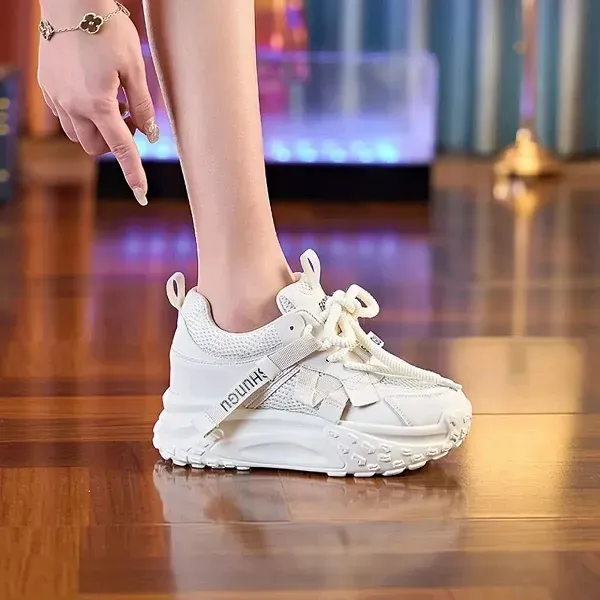 Stylish Chunky Mesh Breathable Sneakers