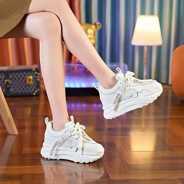 Stylish Chunky Mesh Breathable Sneakers