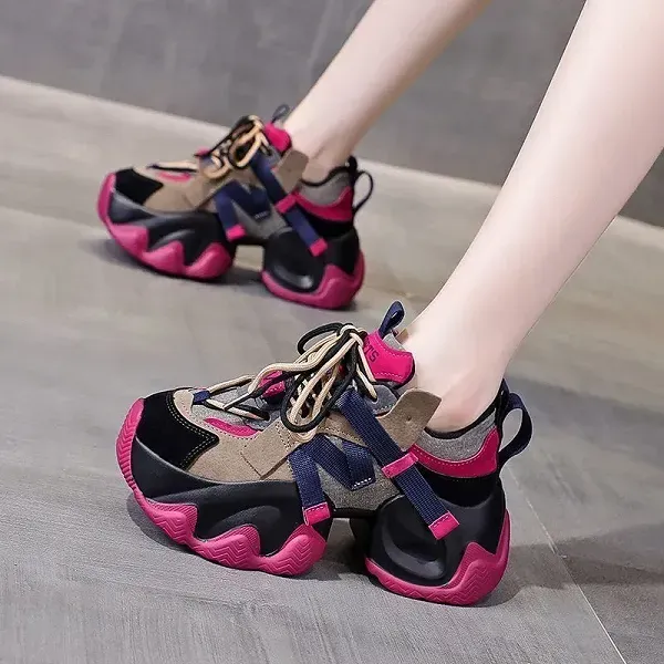 Trending Colorblock Chunky Sports Sneakers