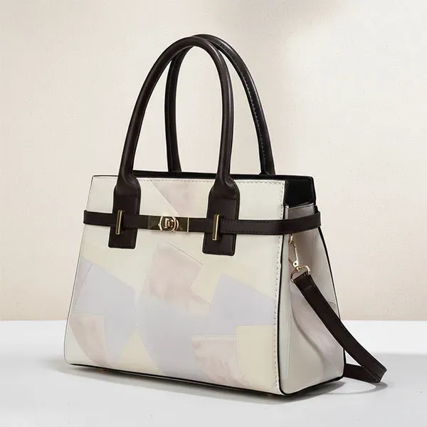 3-in-1 Stylish Patchwork Handbag Set