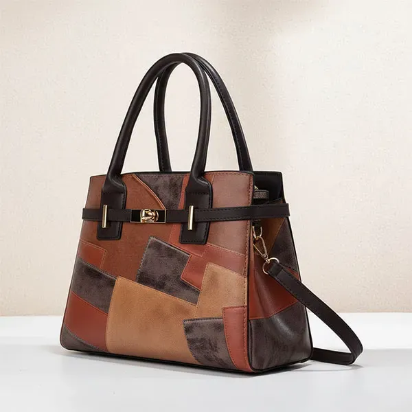 3-in-1 Stylish Patchwork Handbag Set