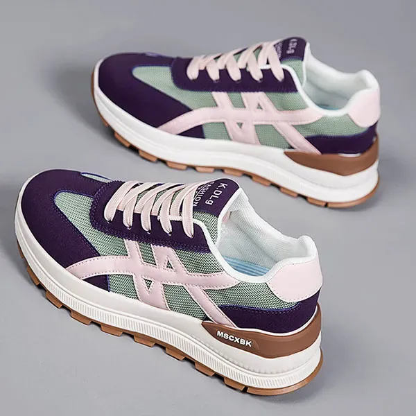 Colorful Breathable Mesh Chunky Sneakers