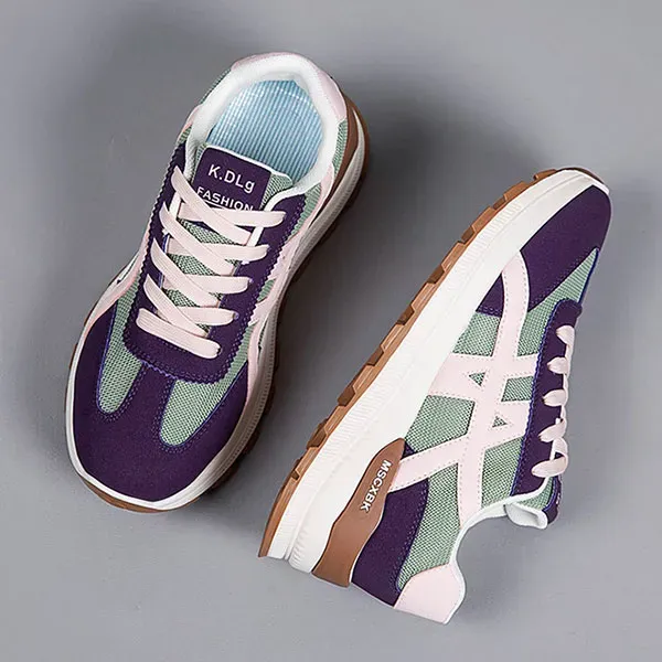 Colorful Breathable Mesh Chunky Sneakers