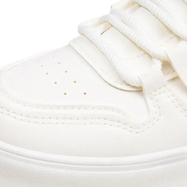 Comfortable PU Leather Thick Soled Sneakers