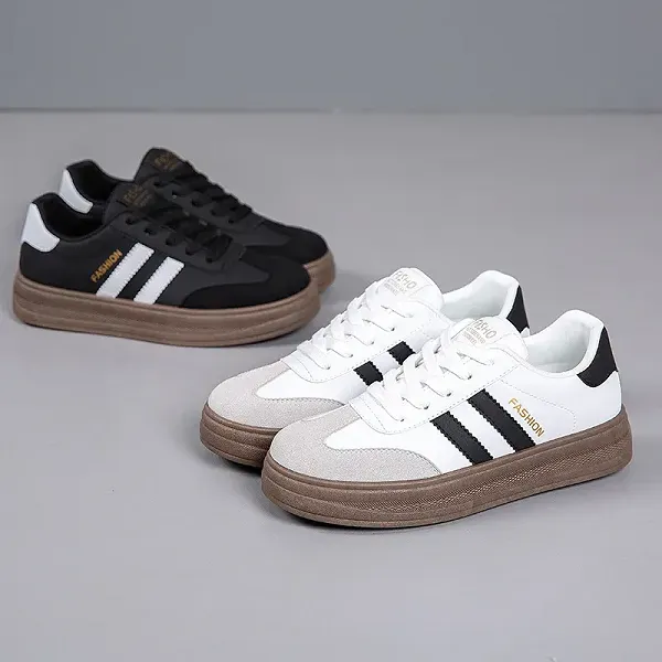 Classic Striped Chunky Sneakers