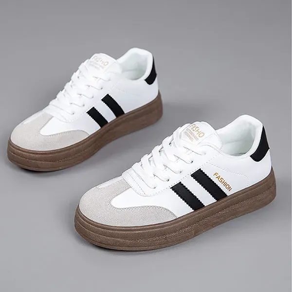 Classic Striped Chunky Sneakers